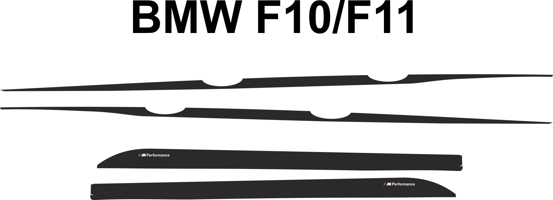 Samolepky Bmw F10 F11 performance pásy pod kliky