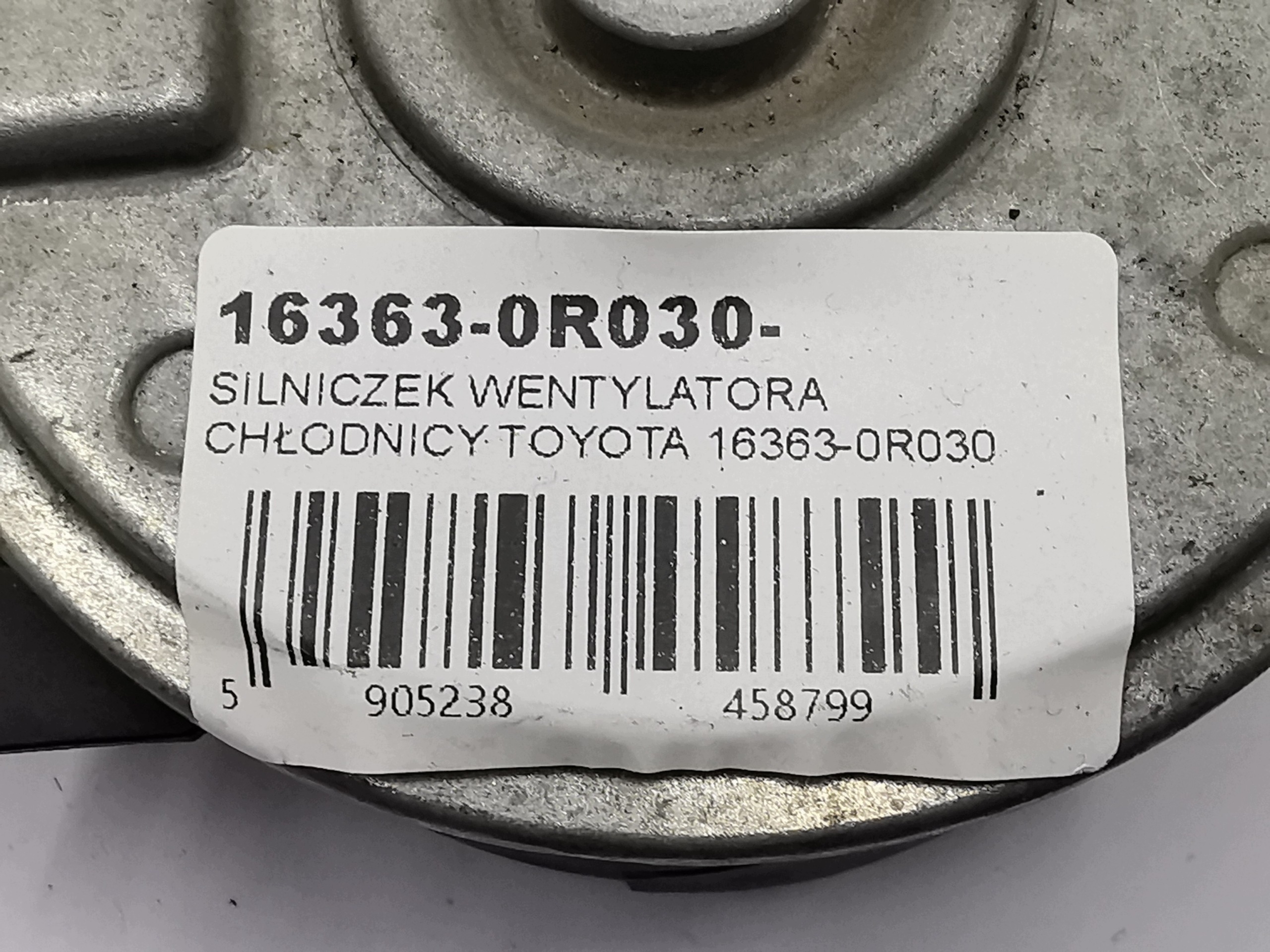 motor ventilátor hűtő TOYOTA 16363-0R030