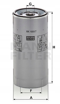 

Mann-Filter Wk 1080/7 x Filtr paliwa