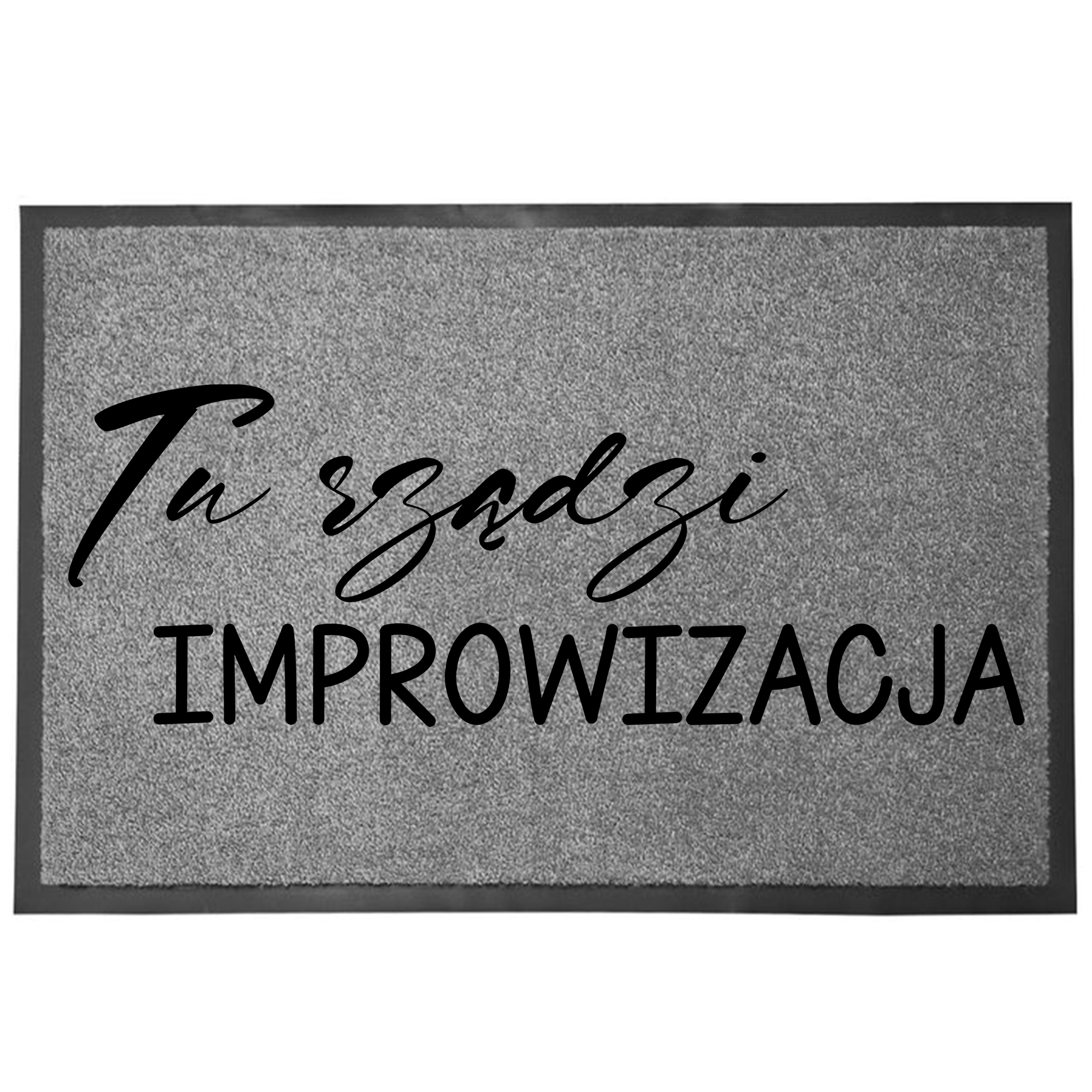 Wycieraczka Szara Podłogowa Wejściowa 60X40 Pod Drzwi Do Butów Improwizacja