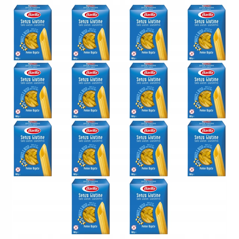 Barilla Těstoviny Penne Rigate bezlepkové 400 g X14