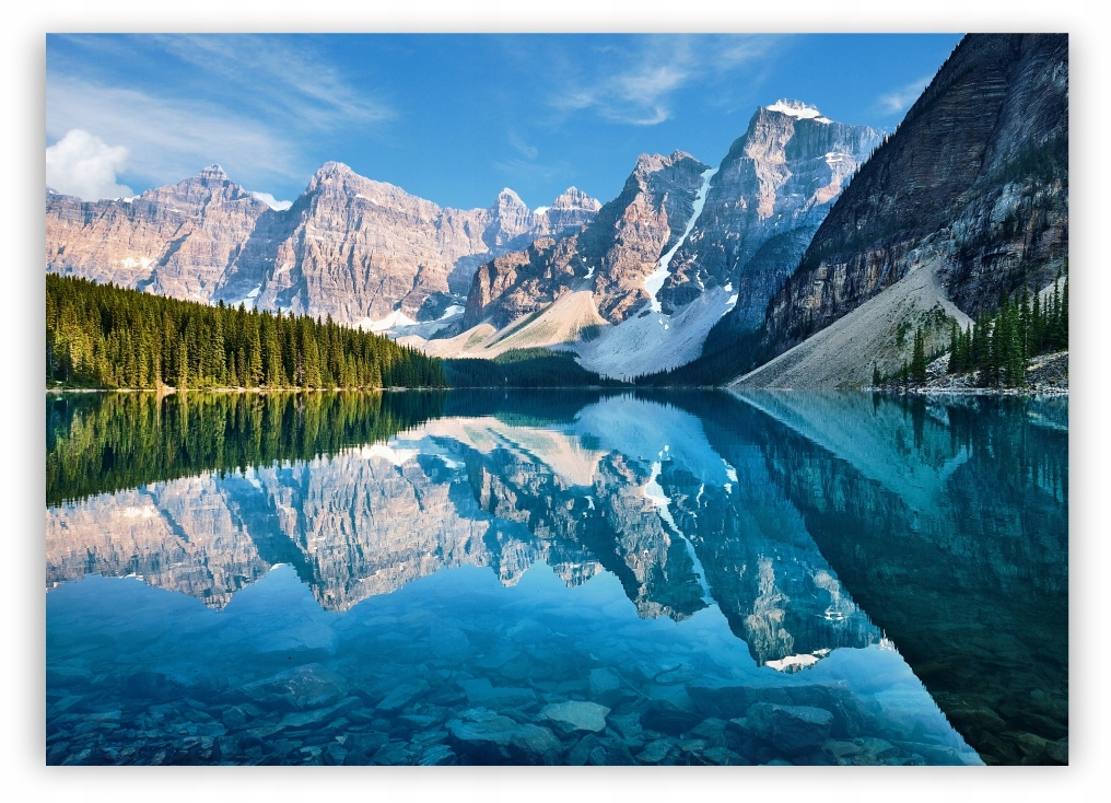 

Góry Jezioro Las plakat B1 100x70cm obraz #245