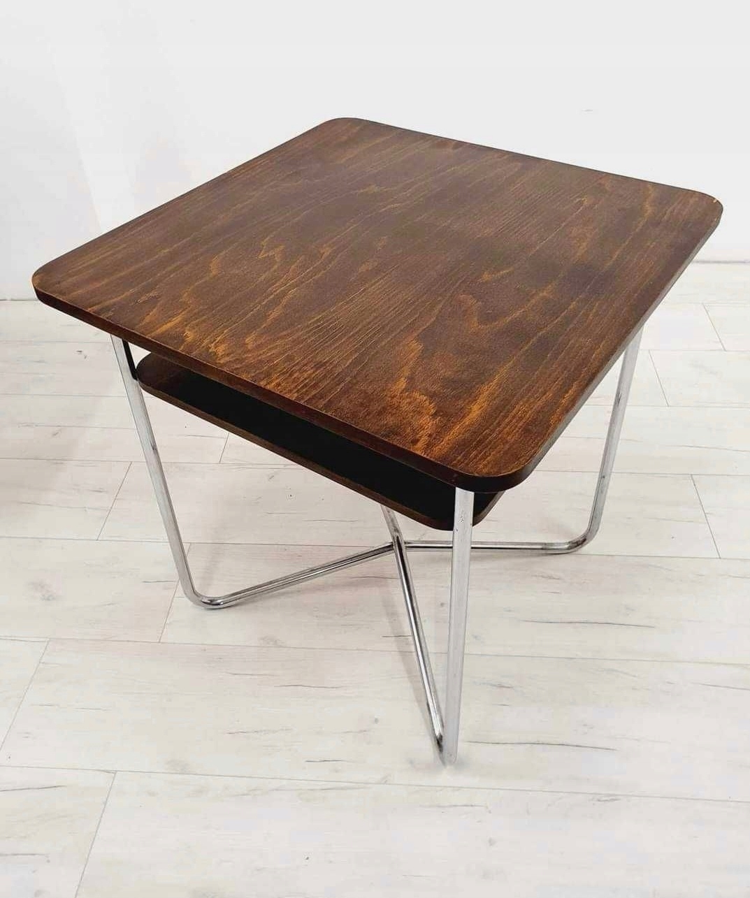 STOLIK ART DECO BAUHAUS JINDRICH HALABALA CHROM