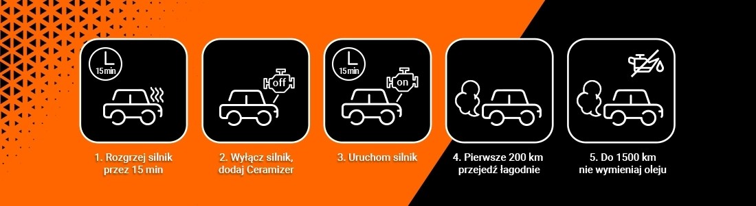 Ceramizer CSOS do silników One-Shot Rodzaj dodatki do oleju silnikowego