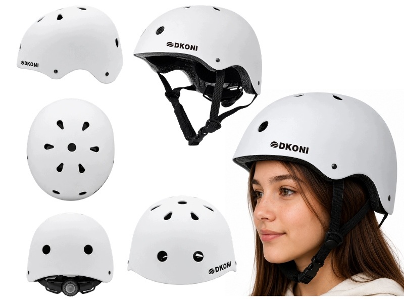 Kask Rowerowy Dziecięcy Uniwersalny Bmx Deskorolka Regulowany Cpsc Ce Abs