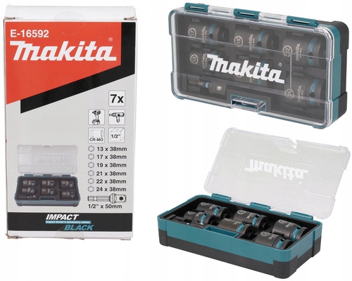 Makita Zestaw nasadek udarowych 1/2 adapter 6szt (B-69733) E-16592