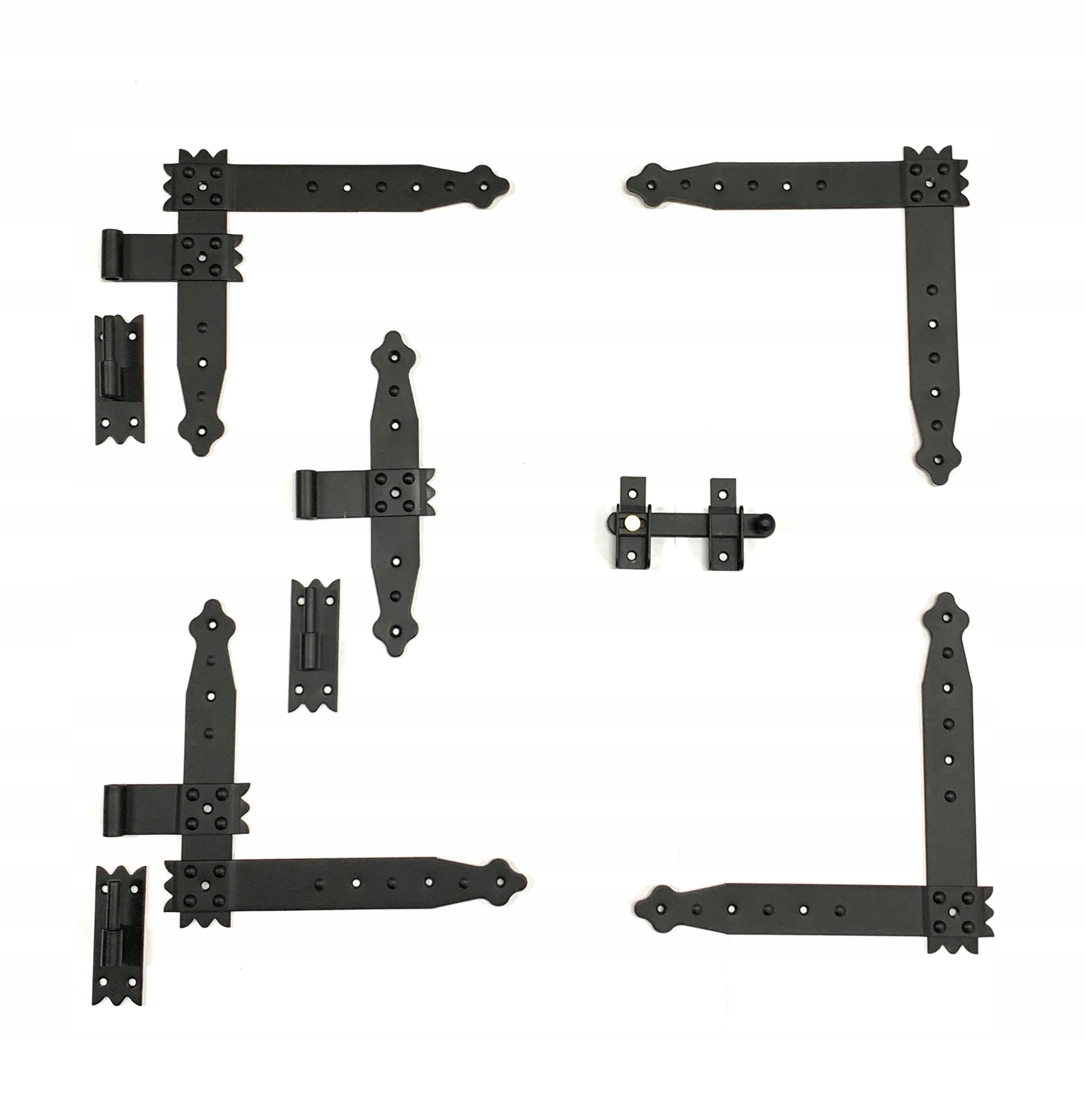 ZESTAW DO OKIENNIC OZDOBNY ZAWIAS DRZWI KĄTOWE 6EL