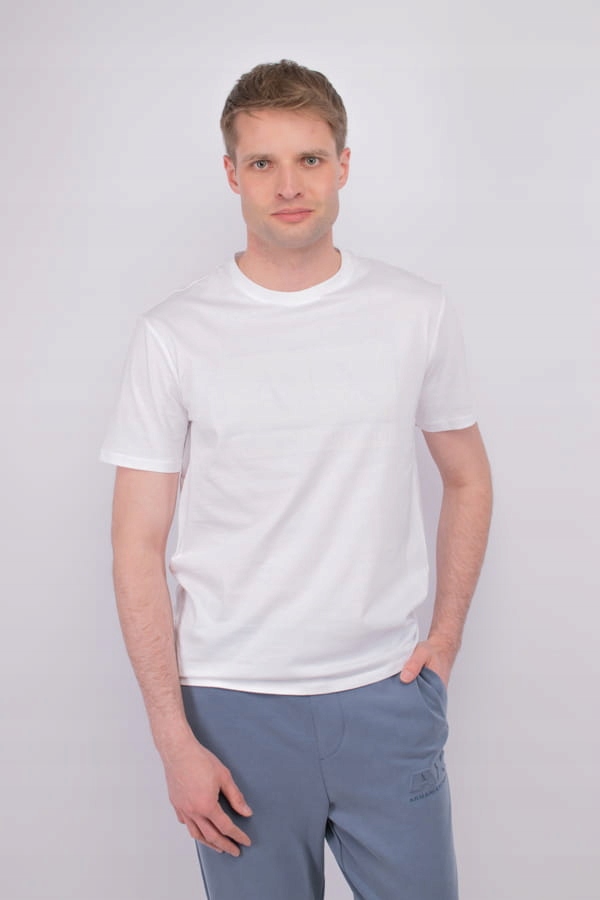 Pánské tričko Armani Exchange 3DZTCE ZJ3VZ bílé XXL