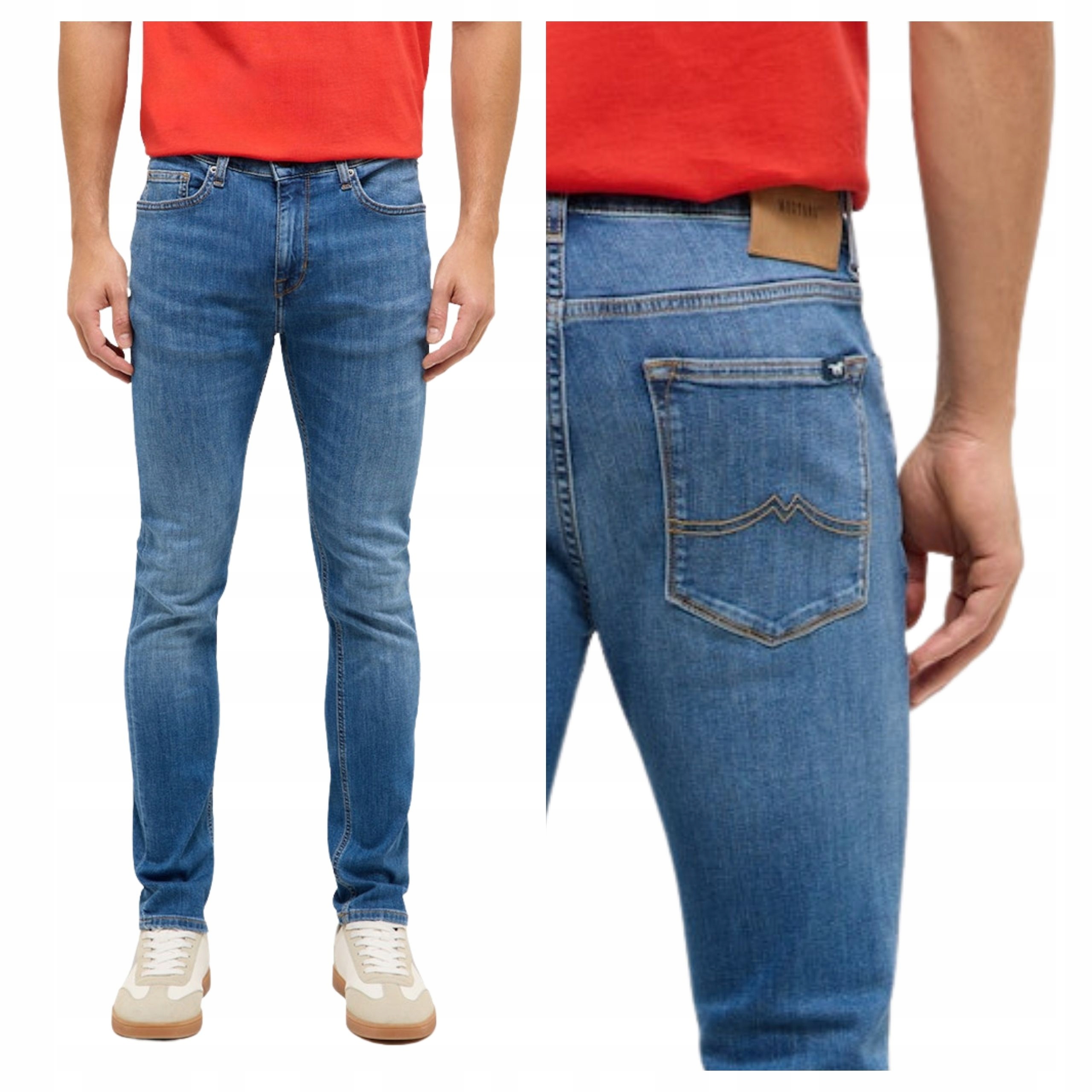 Pánské kalhoty Mustang Frisco Skinny Jeans Denim Blue W33 L34