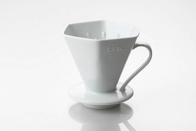 Drip ceramiczny Cafec Arita Deep Pro biały do zaparzania kawy