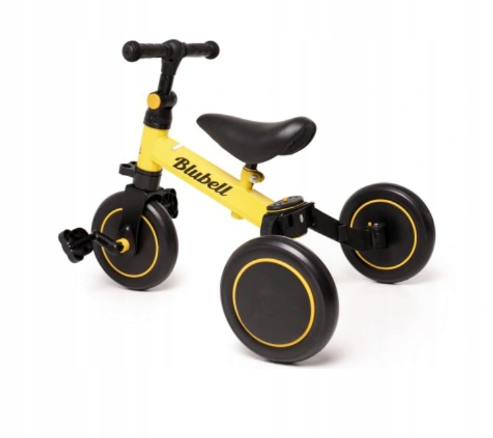 Rowerek Biegowy Trójkołowy 3w1 003 Żółty