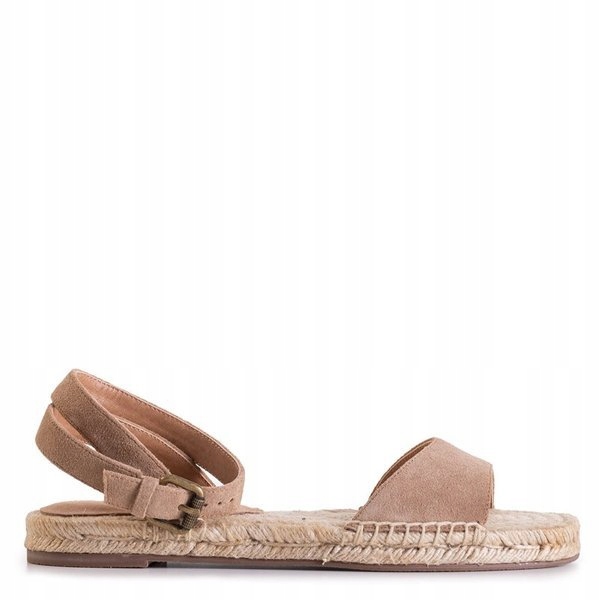 

LK108-1/L515 Taupe Jasnobrązowe Sandały 38