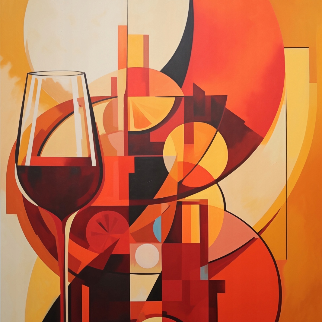 Plakát 90x90 cm Večerní prohlídka vína