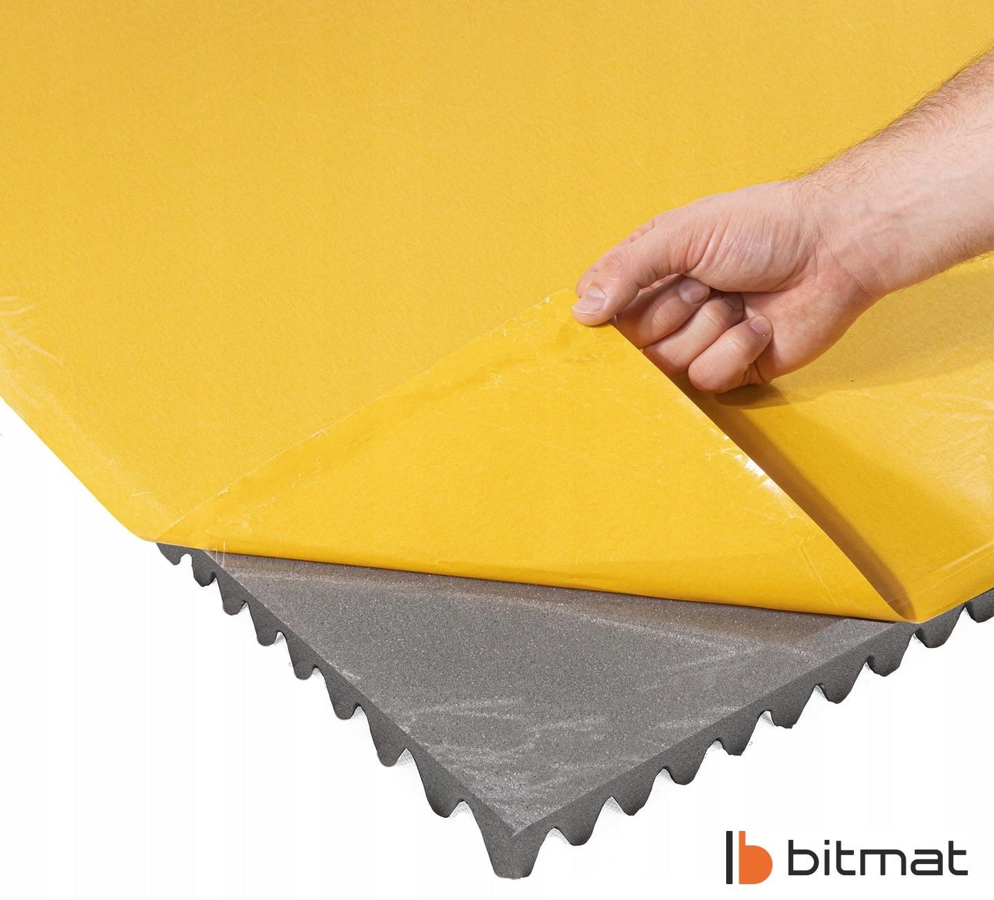 PIANKA AKUSTYCZNA MATA WYGŁUSZAJĄCA Z KLEJEM 2cm panel sinusoidalny studio Marka Bitmat