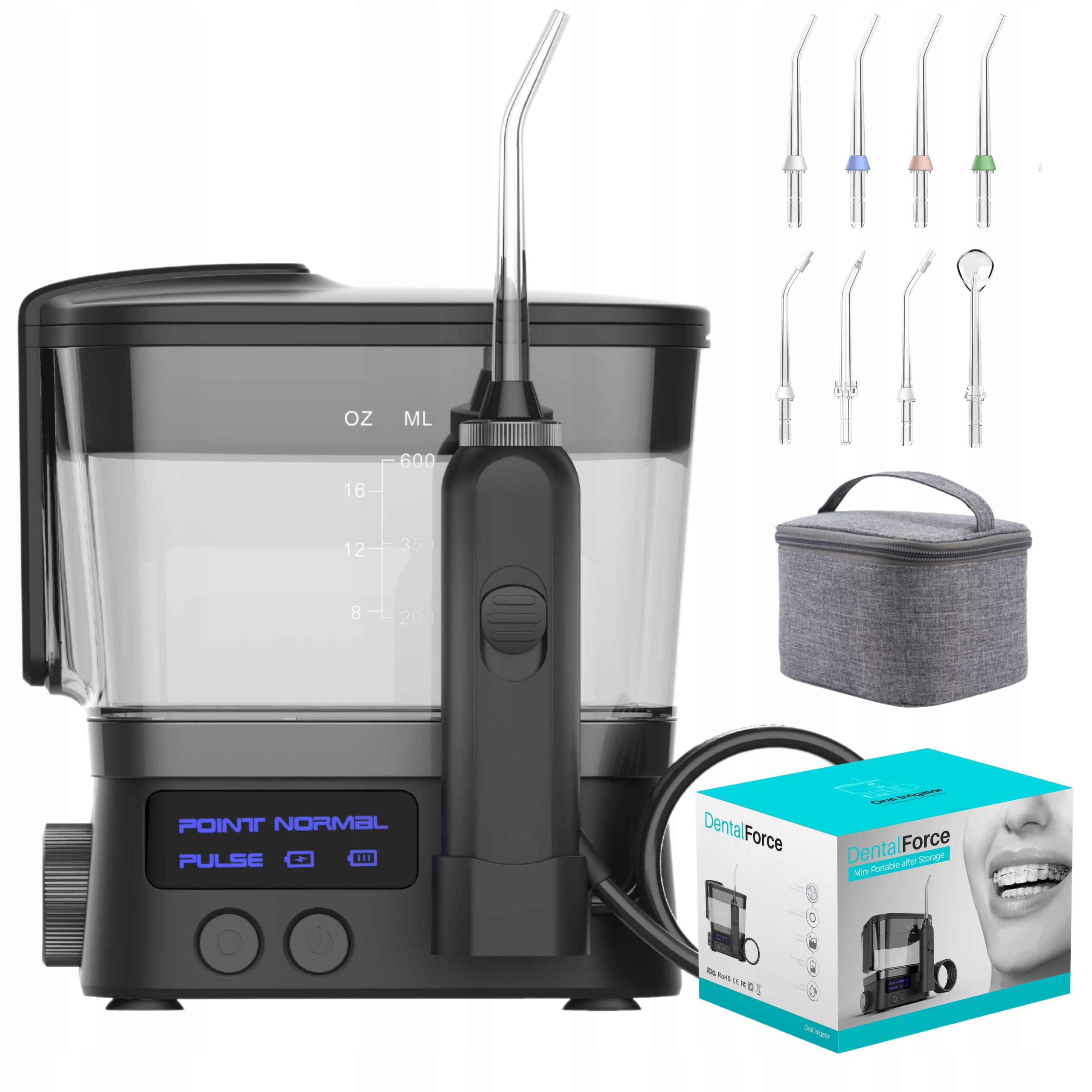 

Irygator Do Zębów Przenośny DentalForce + 8 Dysz