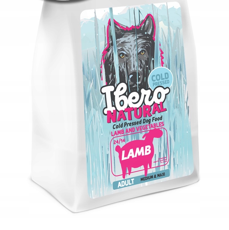 Ibero Cold Pressed dog adult M/L Lamb 12kg na zimno tłoczona