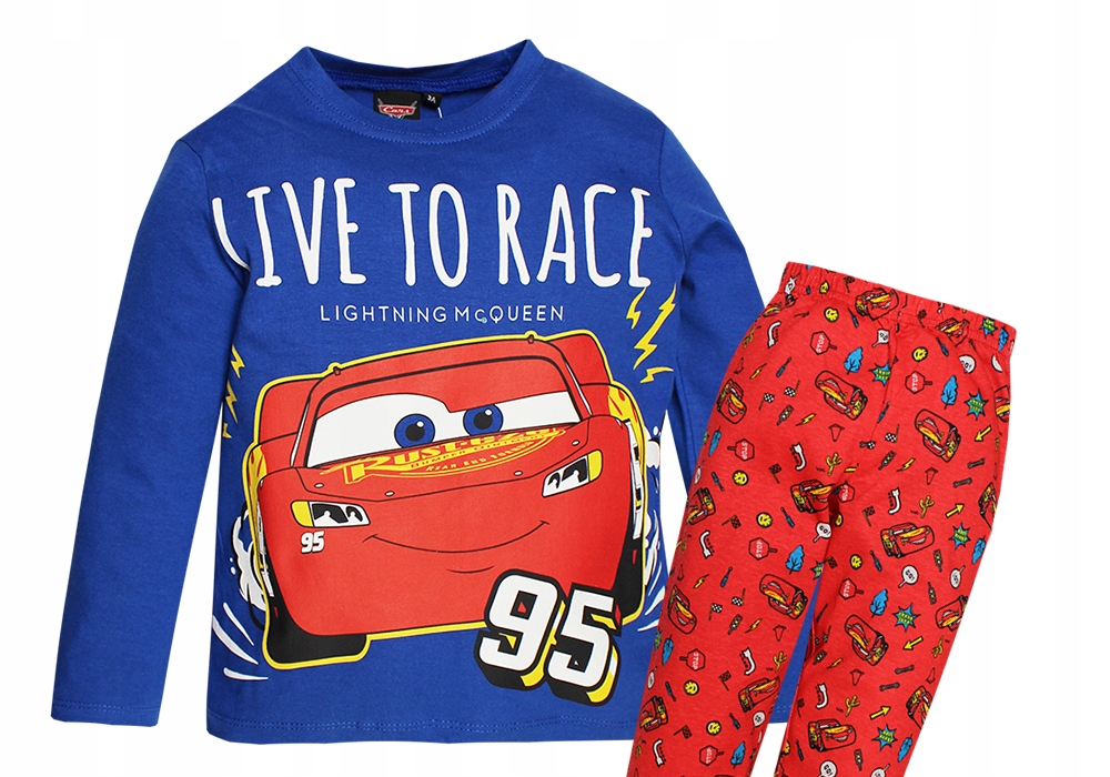 

Cars Piżama Piżamka Dziecięca Bluzka Spodnie 128