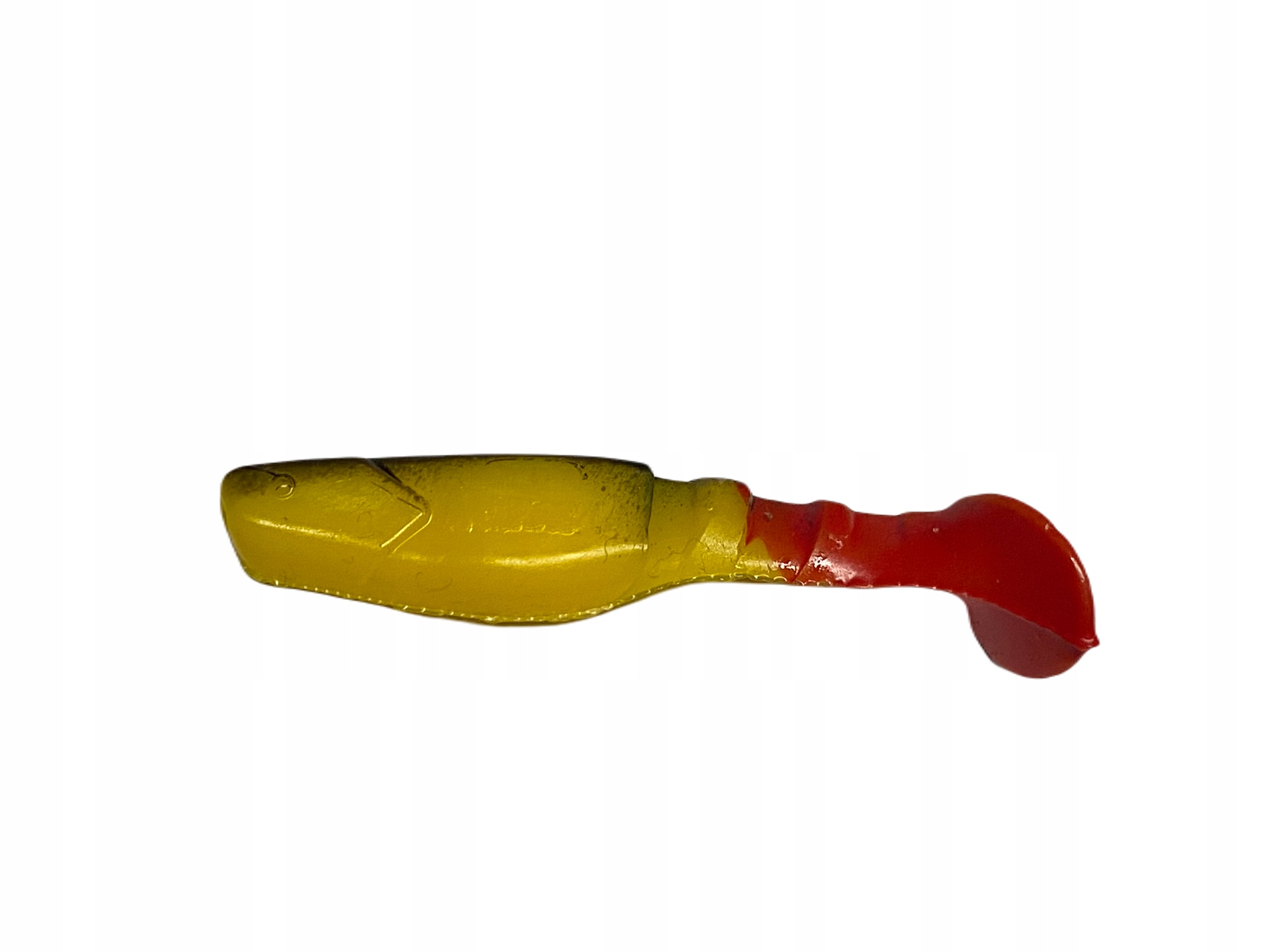 Manns Kopyto Predator 8cm Żółty Czarny Grzbiet Czerwony Ogon