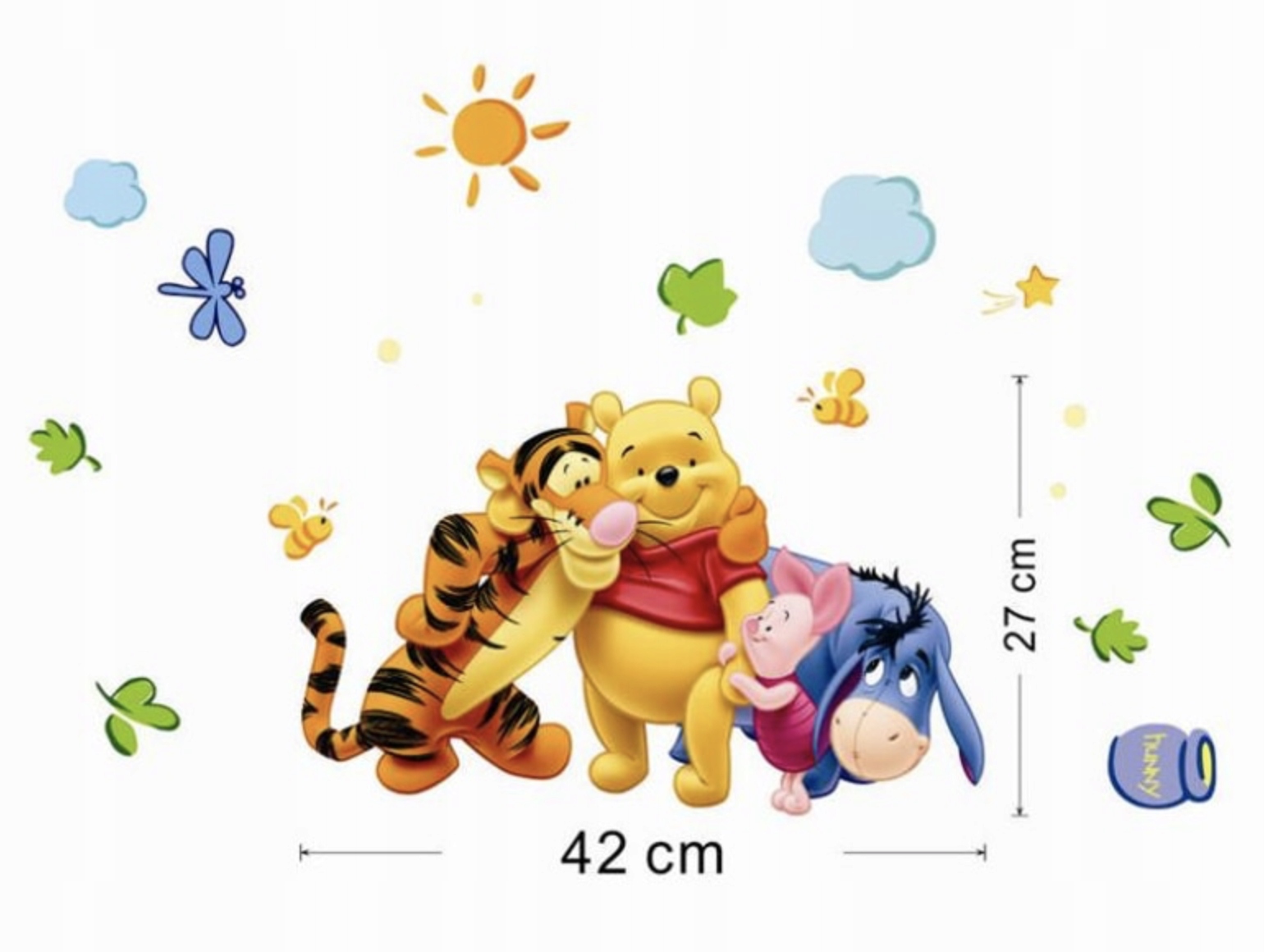 

Naklejki na ścianę szafkę Kubuś Puchatek tygrysek