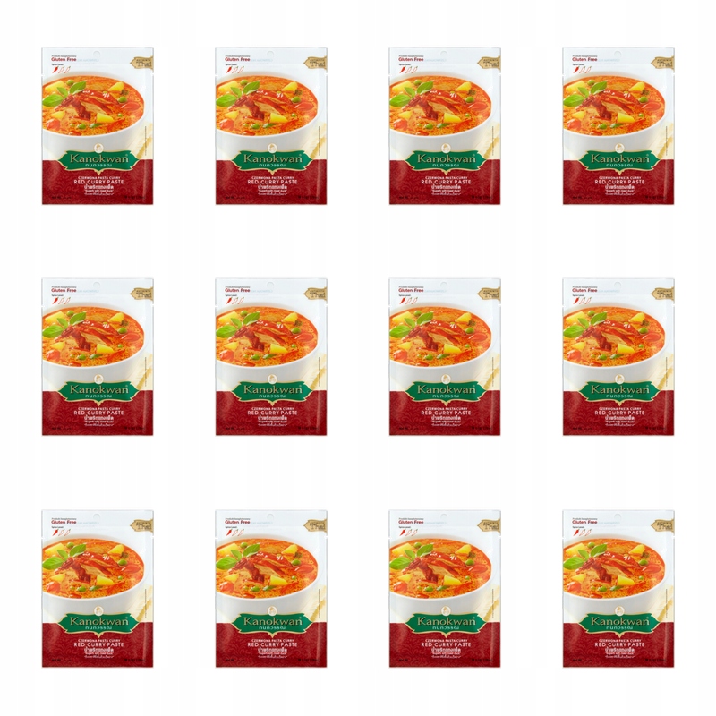 Kanokwan pasta curry czerwona 50g X12