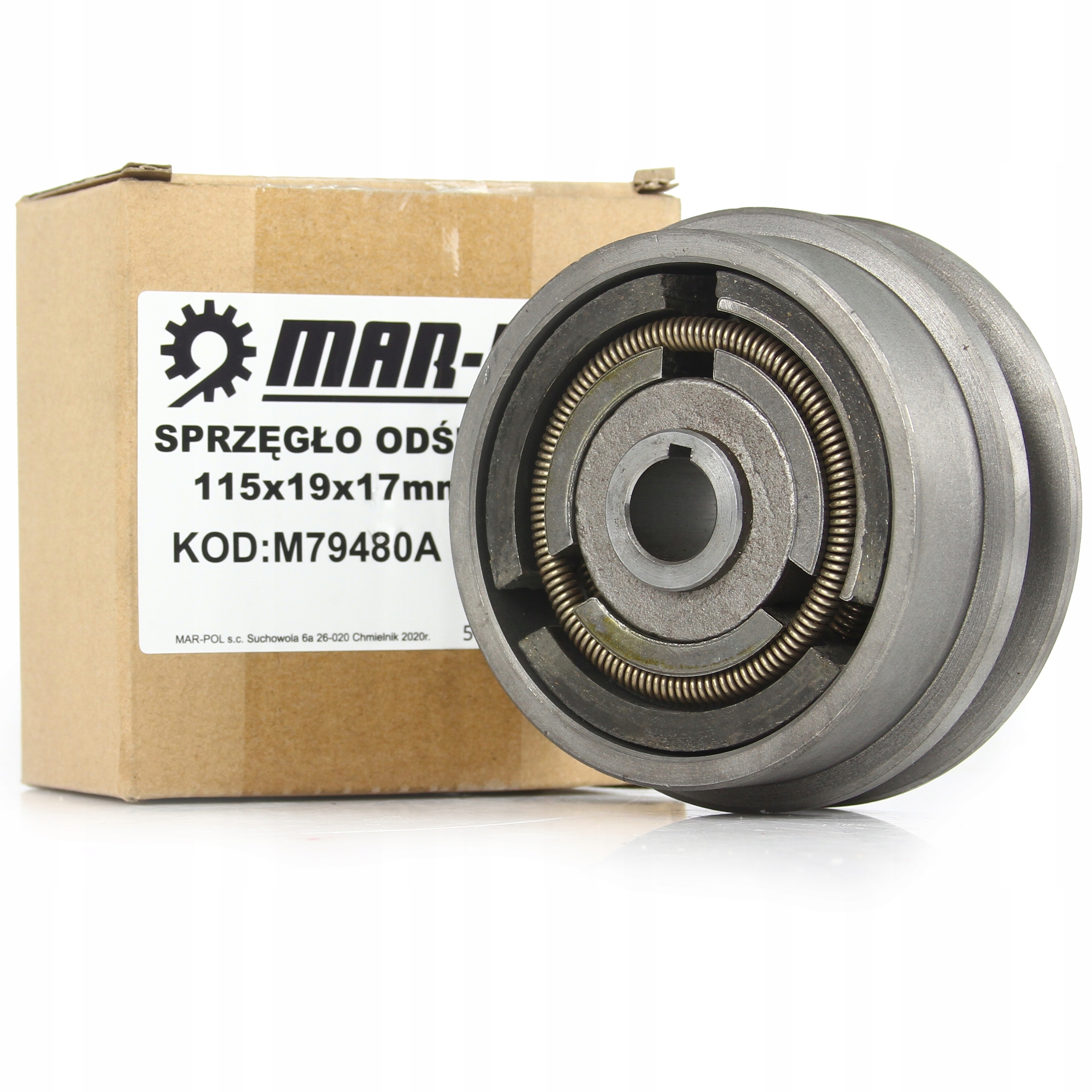 Sprzęgło Odśrodkowe Zagęszczarki Skoczka Rozdrabniacza Wałek 115x19x17mm