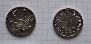 moneta PRL 2 zł 1958