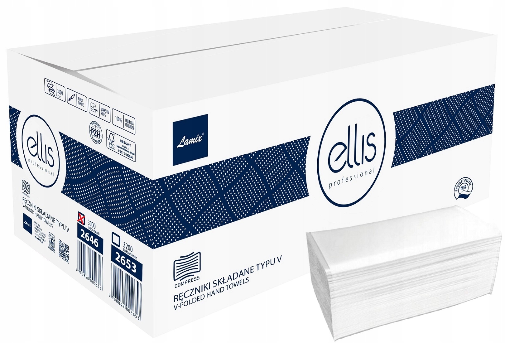 Levně Domácí kuchyňské Ručníky Papírový Ručník Ellis Professional Bílý