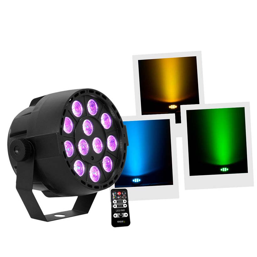 

Reflektor Led Par DMX 12x 3W Rgb pilot