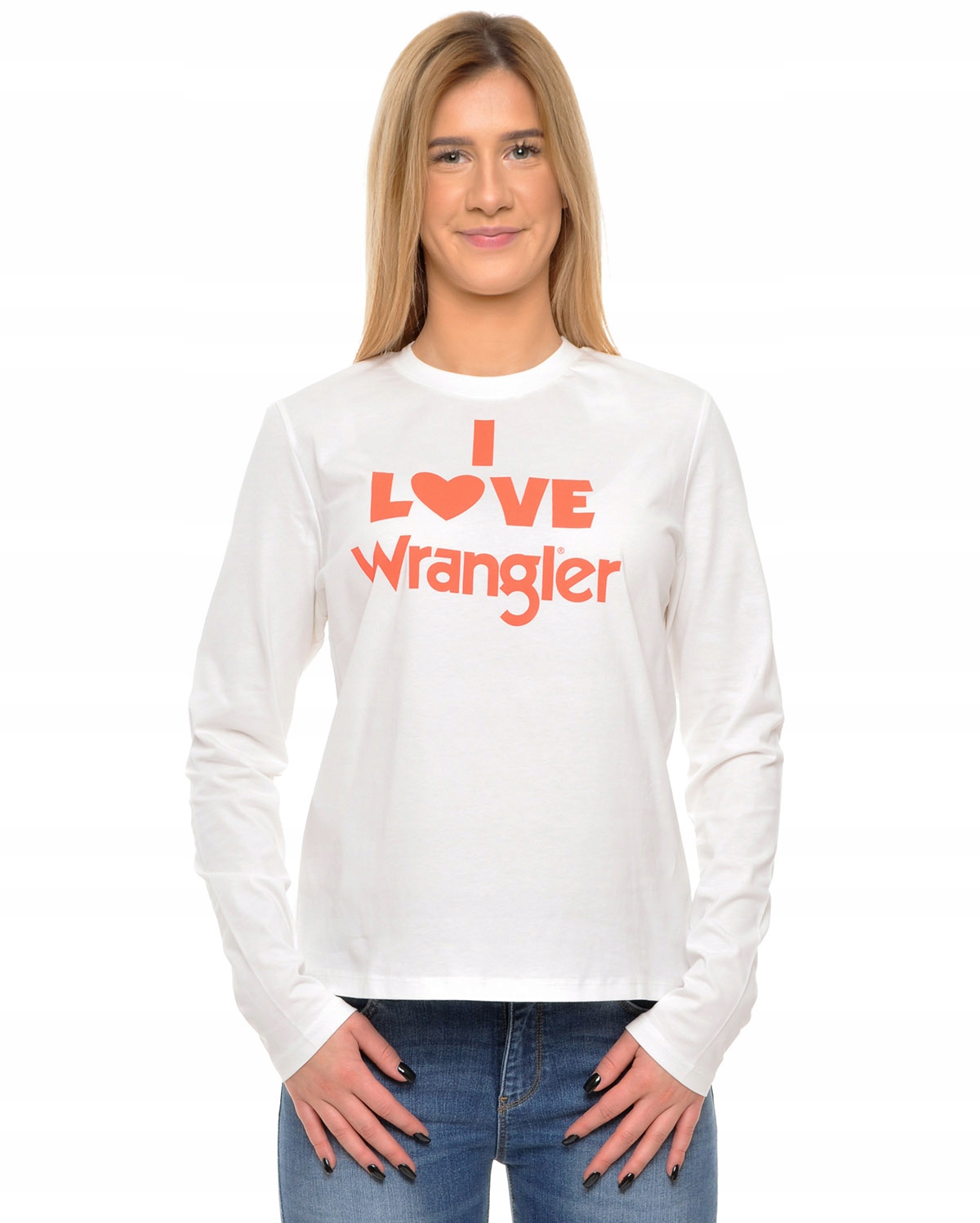 

Wrangler bluzka Logo offwhite Ls Graphic Tee S 36