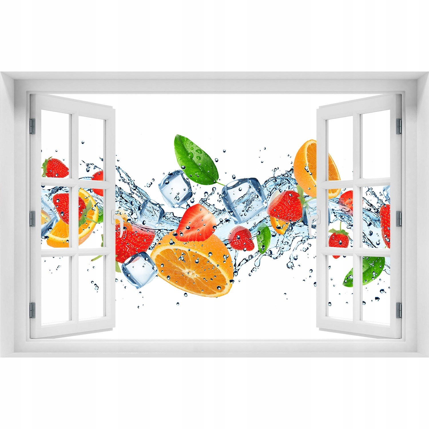 

Naklejka okleina na ścianę Owoce z lodem 90x60