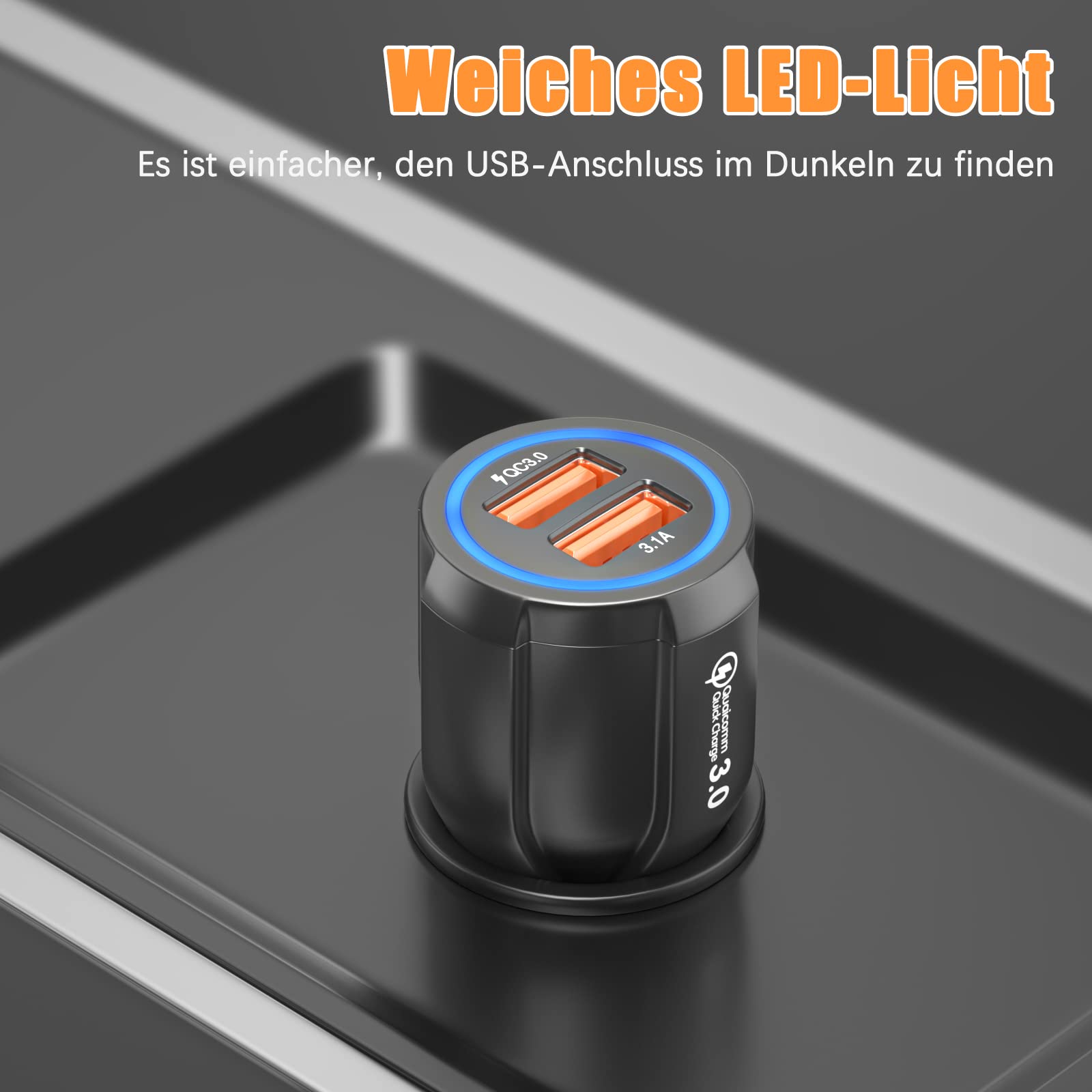 Hoppac Ładowarka Samochodowa Szybkie Ładowanie 2w1 — miniatura 6