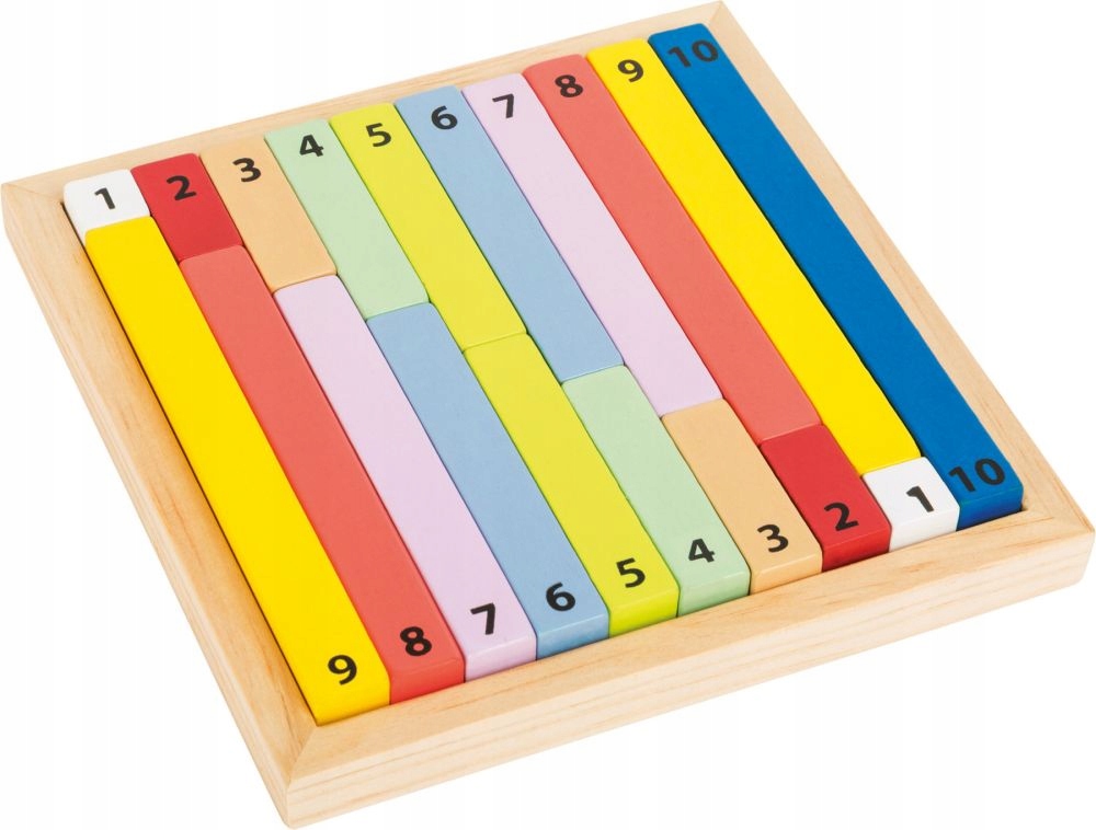 

Drewniane klocki słupki do nauki liczenia, Small F