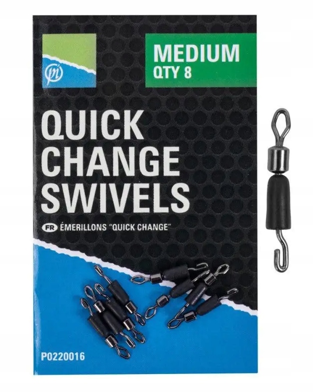 Łączniki Preston Quick Change Swivels roz. S P0220015