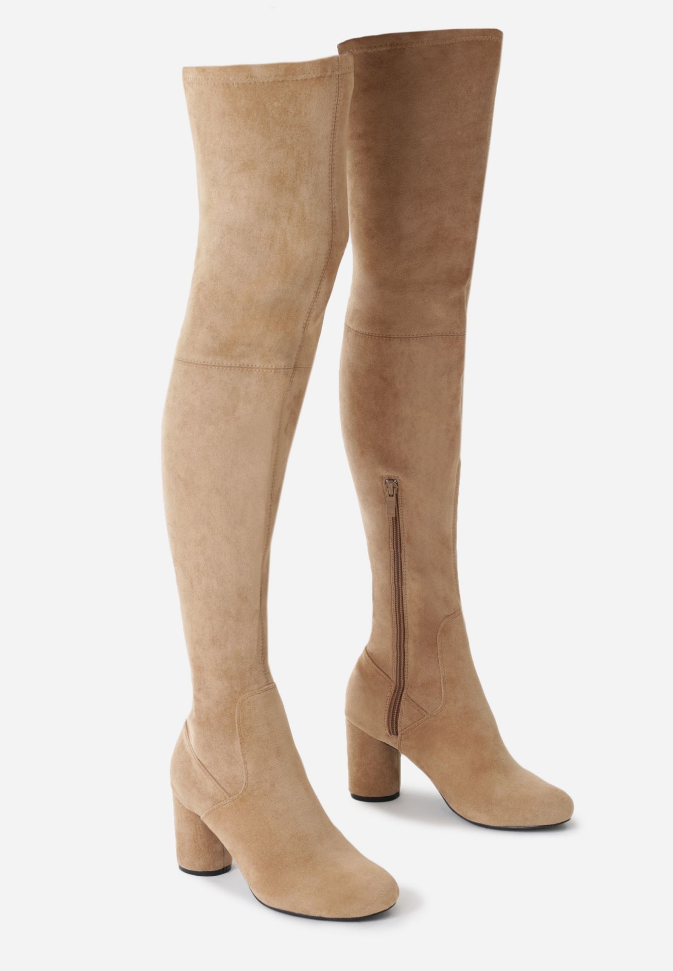 

Born2Be Born2Be Beżowe Kozaki damskie Ekozamsz