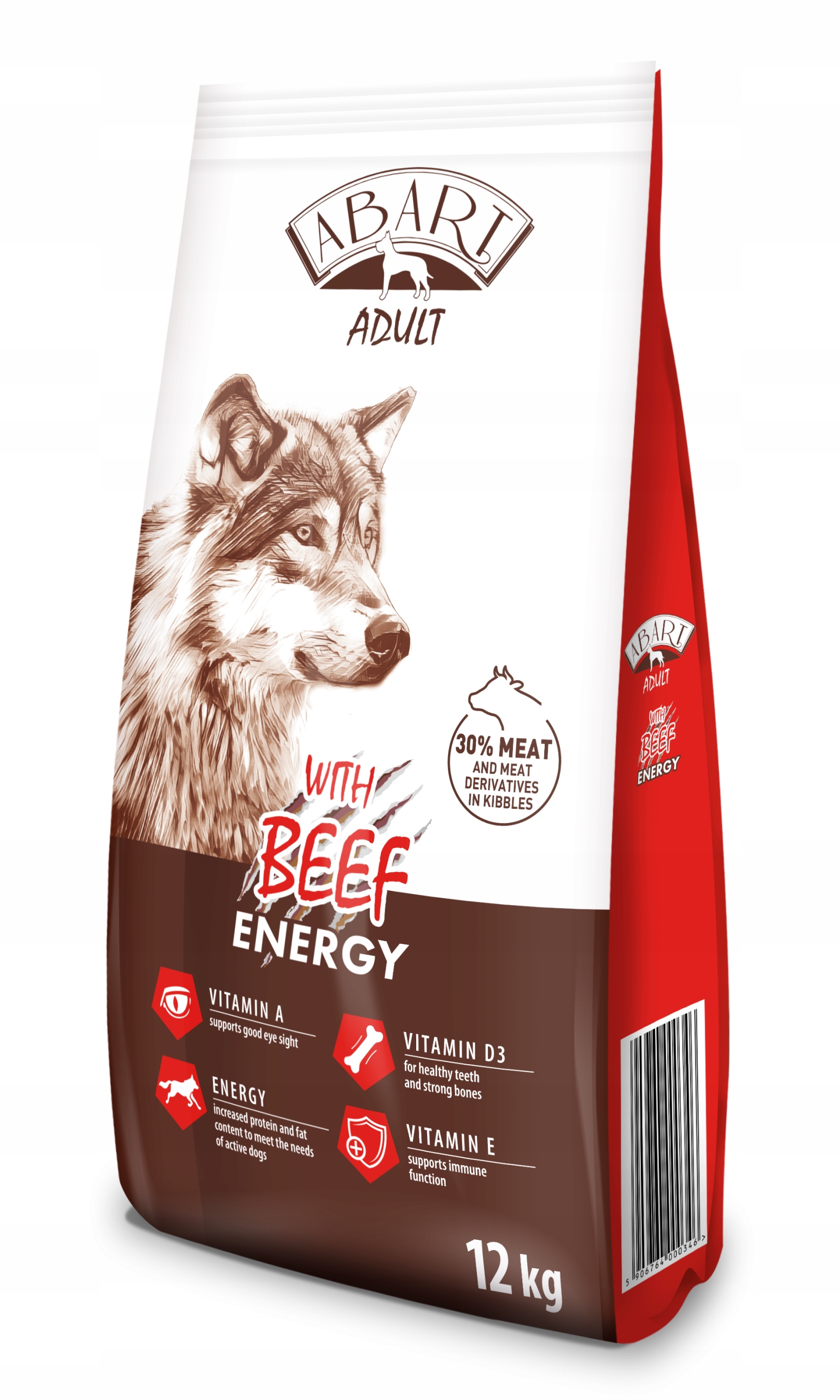 Levně Abart Dog Beef Energy, Suché krmivo pro psy s hovězím masem 12 kg