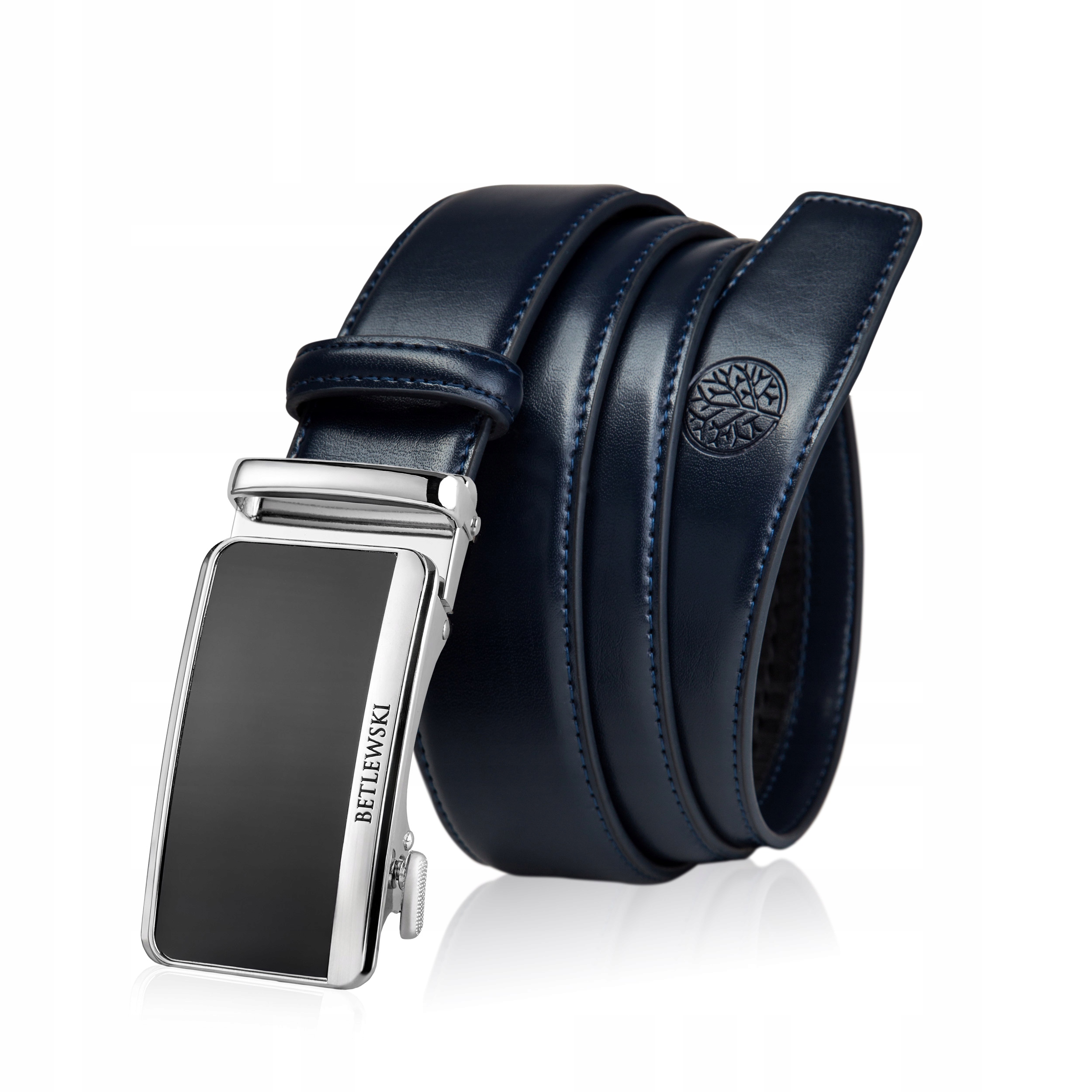 Betlewski skórzany pasek męski niezawodna klamra automatyczna