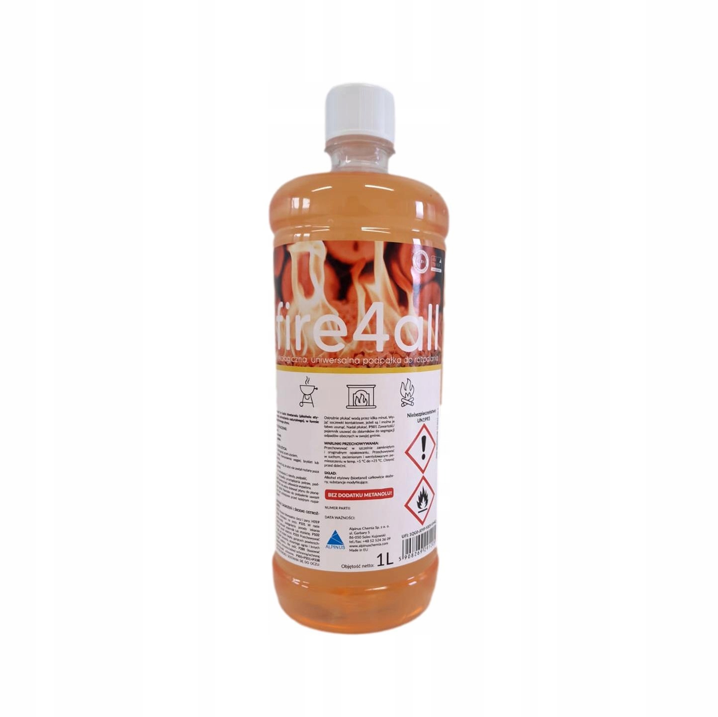 

Podpałka Do Grilla w płynie fire4all 12x1L Rozpałk