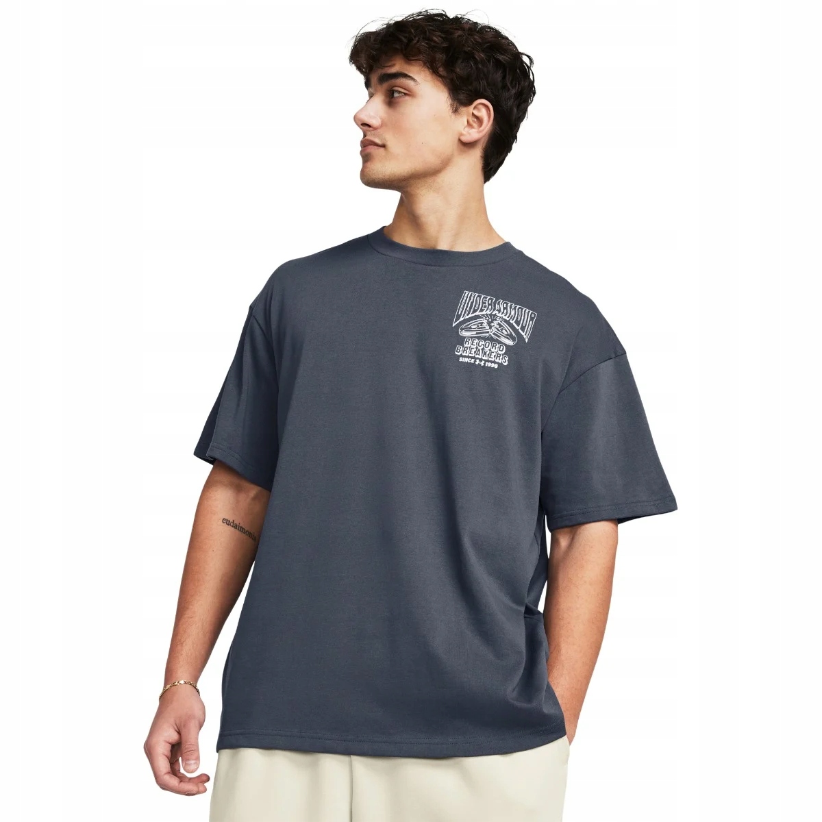 Under Armour Męska koszulka Hw Record Breakers Ss Grey S