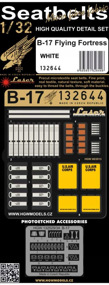 Hgw 132644 1/32 B-17 Flying Fortress (hk Models) Pásy
