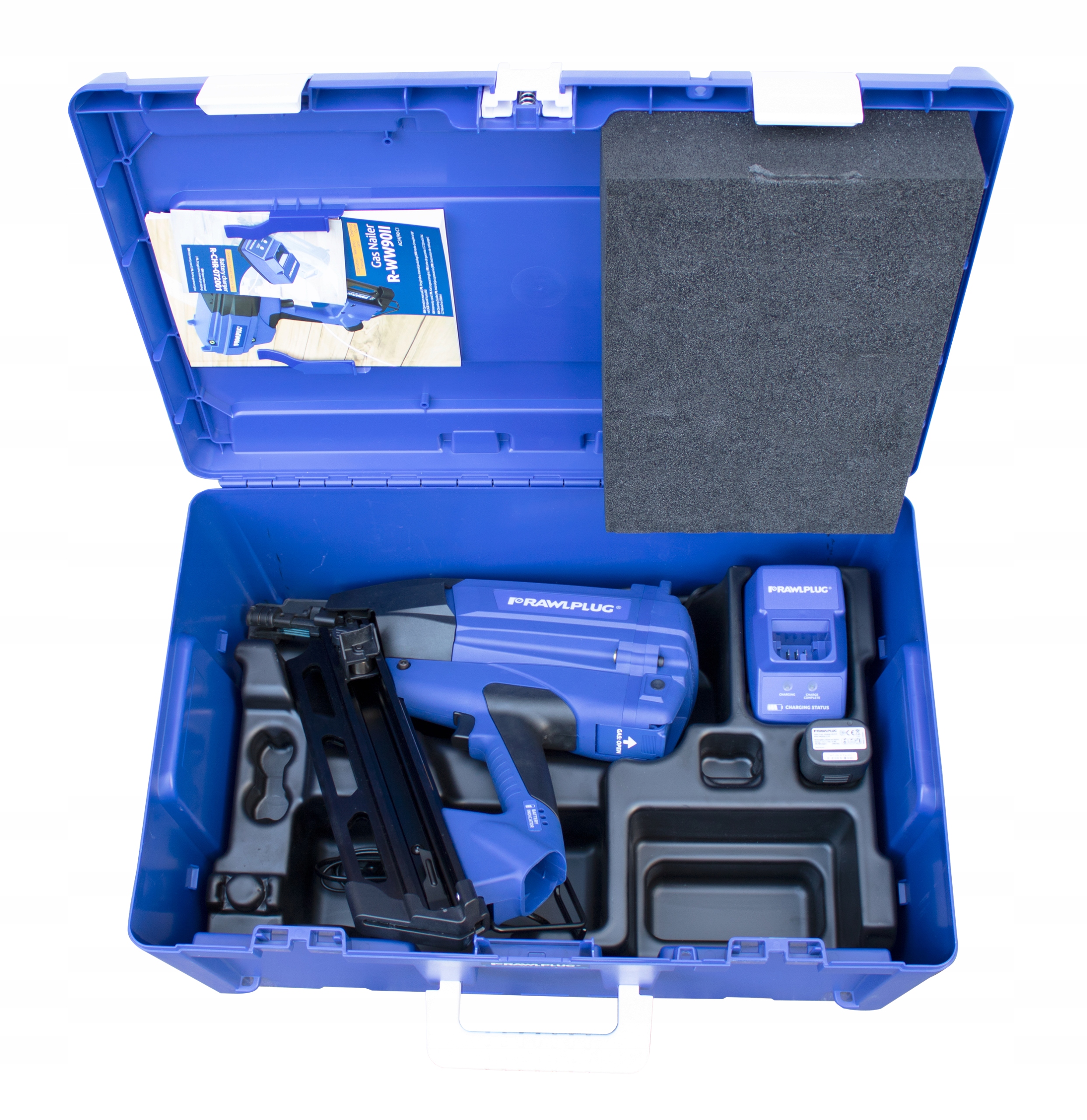 

Rawlplug WW90II gwoździarka gazowa-KUFER+1bateria