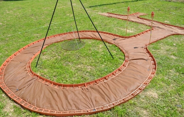 Obrzeże trawnikowe, border 45mm, palisada+ 5 kotew Długość 100 cm