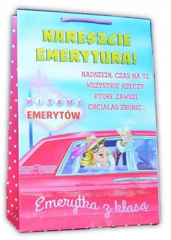 

Śmieszna Torebka 33 cm Emerytura