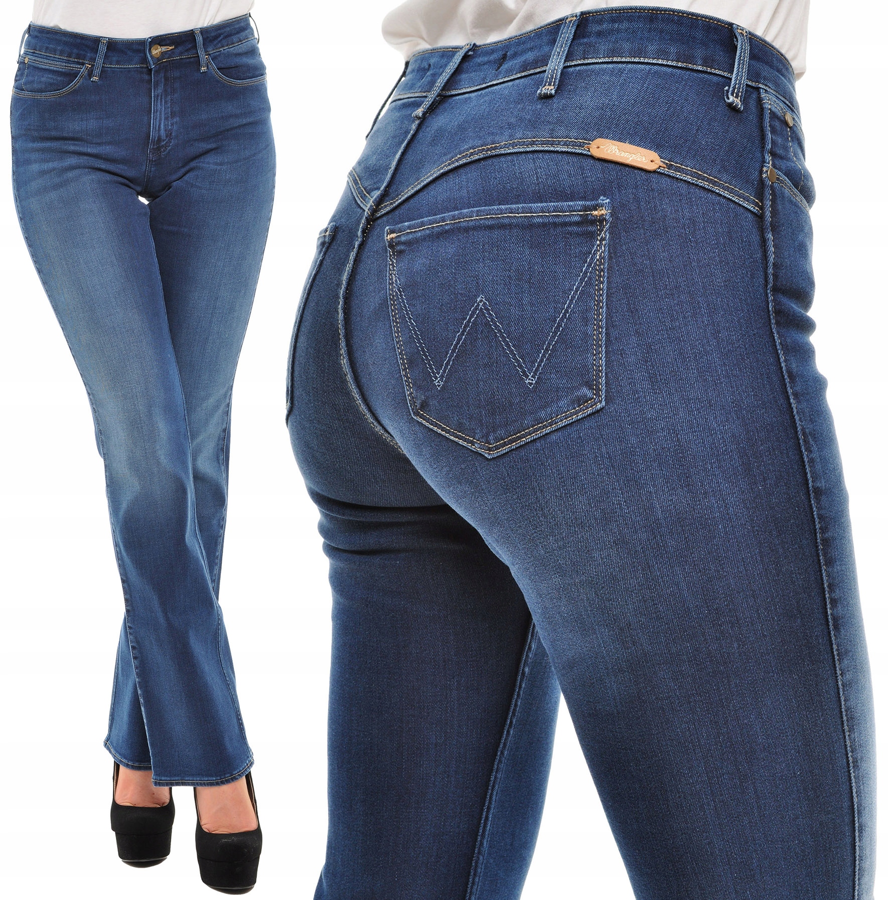 

Wrangler spodnie jeans Regular sculpt Tina W28 L34