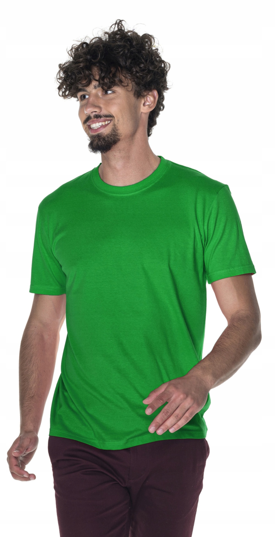 

Koszulka T-shirt zielona Geffer bawełna rozm L