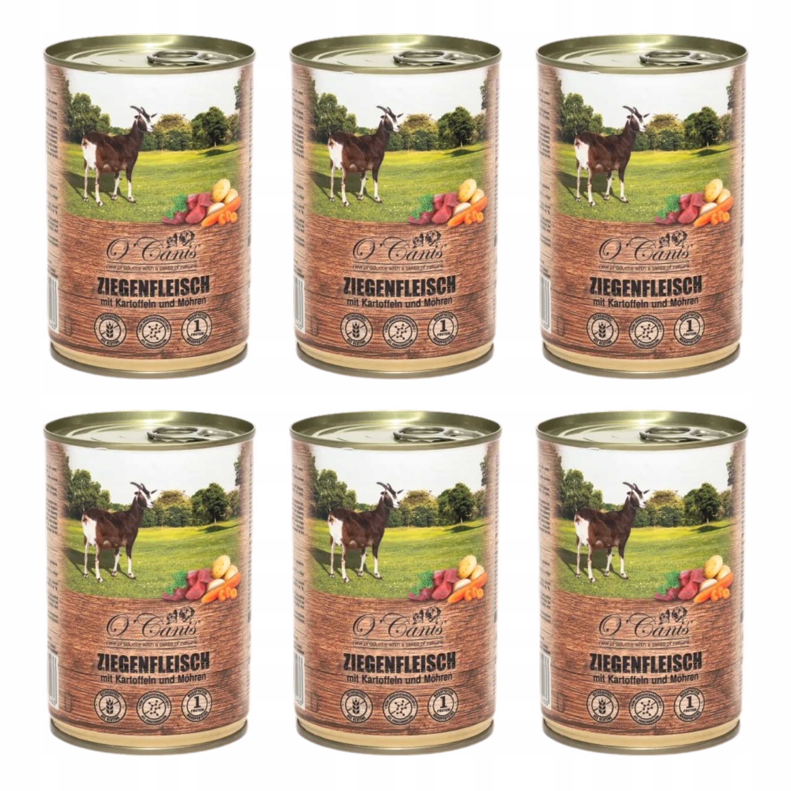 Krmivo pro psy O'Canis Koza s bramborami mrkev petržel 6 x 400 g