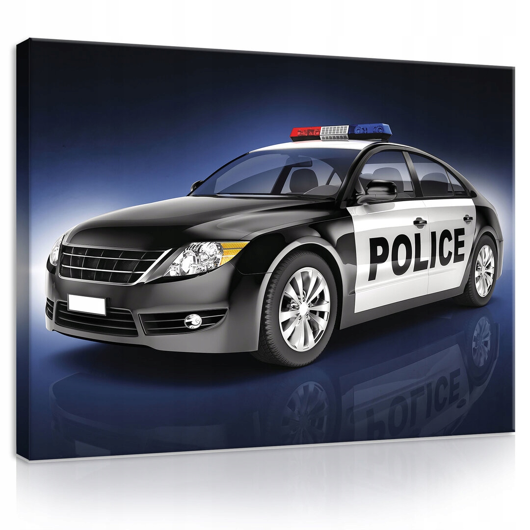 Obraz 80x60 Rádio hlídka policie auto moderní rychlý pořádek město