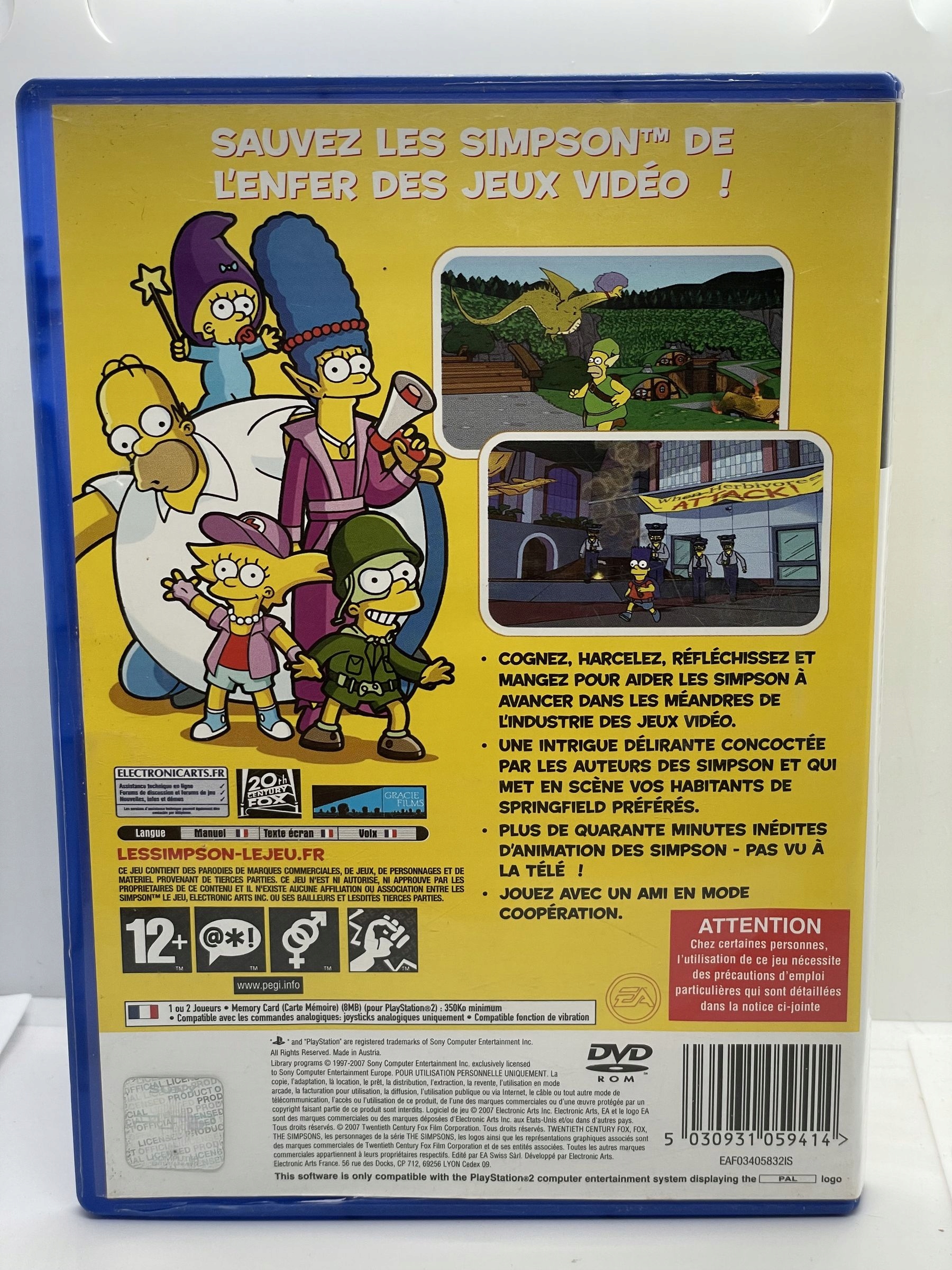 Gra Simpsons PS2 (FR) Tematyka gry akcji