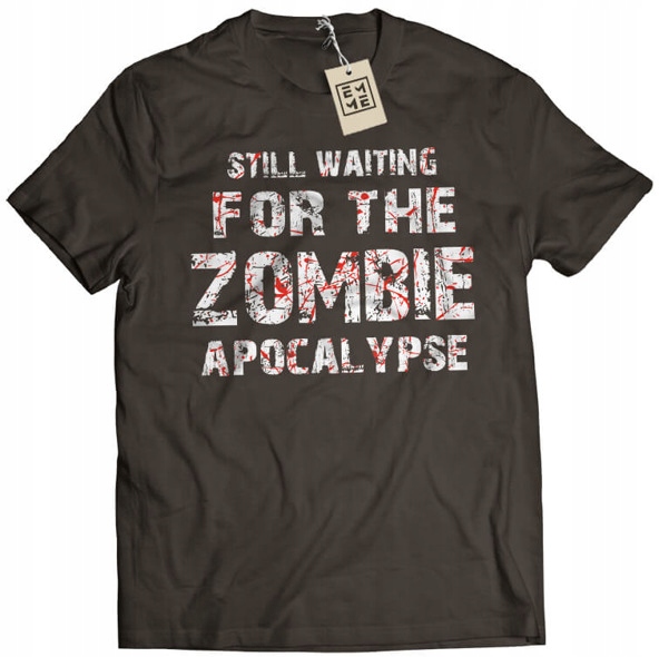 

Koszulka Zombie Apocalypse brązowa L