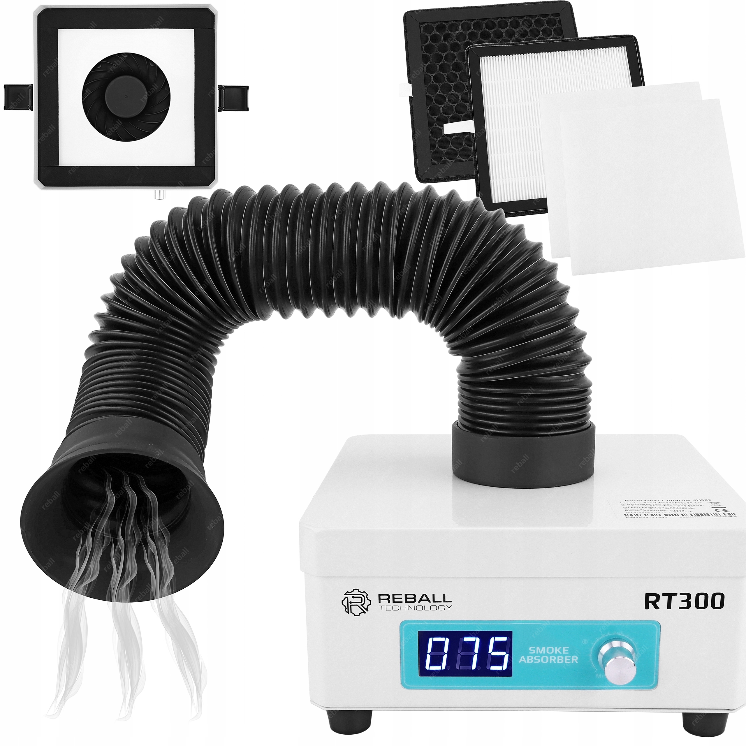 Pohlcovač Kouřových Výparů Reball RT300 Předfiltr Uhlíkový Hepa