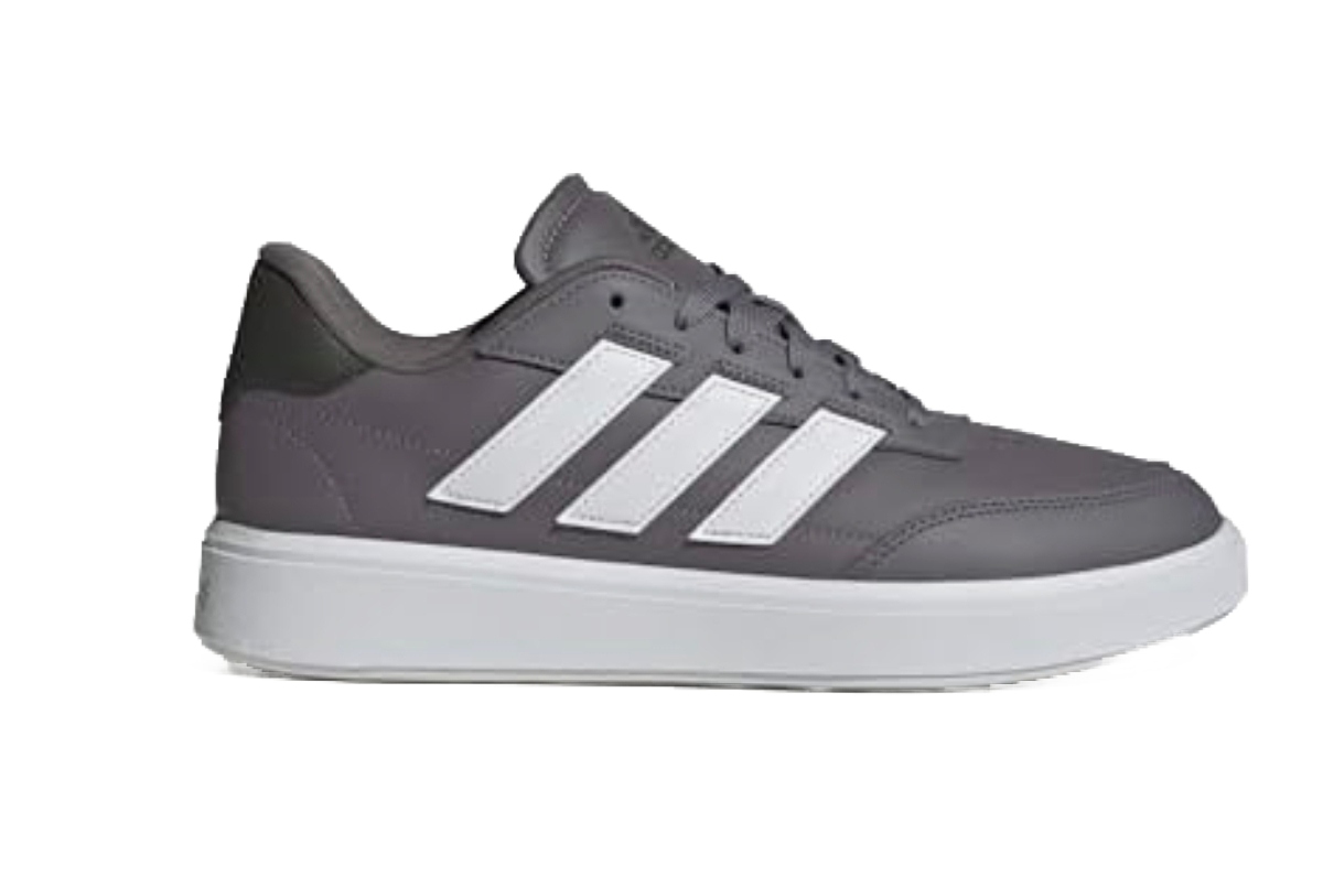 Adidas Courtblock Šedé Sportovní Pánské Boty S Bílými Pruhy 44 6AC